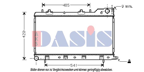 AKS DASIS Radiators, Motora dzesēšanas sistēma 350017N